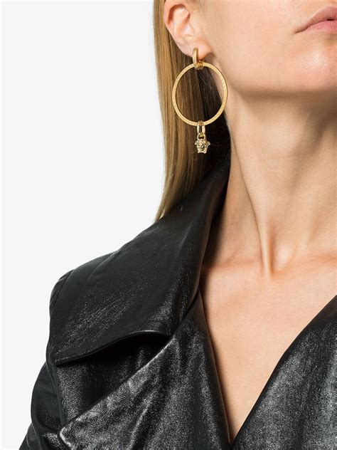 piercing versace|versace la medusa earrings.